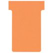 Nobo - Tarjeta T - 4.85 x 8.5 cm - Tamaño 2 - naranja (paquete de 100) - para P/N: 1900393, 1900398, 1900403