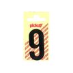 0400002210016-Pickup - Étiquette autocollante - 90 mm - Chiffre 9 - noir mat-P_221001_1-1