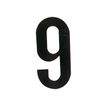 PICKUP LETTERING MONO Nobel - Etiqueta autoadhesiva - preimpreso: 9 - negro mate