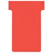 Nobo - Tarjeta T - 4.85 x 8.5 cm - Tamaño 2 - rojo (paquete de 100) - para P/N: 1900393, 1900398, 1900403