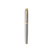 3501179316499-Parker IM - Stylo plume métal brossé - pointe fine-Avant-3