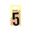PICKUP LETTERING MONO Nobel - Etiqueta autoadhesiva - preimpreso: 5 - negro mate