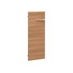 3483600606167-Option porte pleine basse pour bibliothèque XENON - L44 x H112 x P2 - Merisier italien-Angle gauche-0