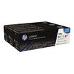 0887111403025-HP 125A - Pack de 3 - cyan, magenta, jaune - cartouche laser d'origine-Angle gauche-2