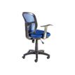 0000000108805-Fauteuil de bureau PHOENIX - accoudoirs fixes - Bleu-Arrière-2