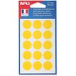 APLI kids - Etiqueta autoadhesiva - amarillo (paquete de 90)
