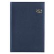 Brepols Lima Ambassador - Desk diary - 2022 - página de día - historial - 170 x 220 mm - azul - piel artificial