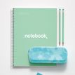 8422593460504-Notebook Emotions, couverture rigide, A4, quadrillage 5x5 mm, 80 feuilles de 1 couleur,Miquelrius, Ment--2