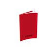 CONQUERANT Classique Polypro - Cuaderno - encuadernación cosida - A4 - 70 hojas / 140 páginas - Seyès - rojo
