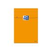 Oxford Bloc Orange - Almohadilla - grapado - 110 x 170 mm - 80 hojas / 160 páginas - papel extra blanco - cuadriculado - cubierta naranja