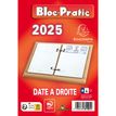 Exacompta Bloc-Pratic Date à droite - Recambio de calendario - 2019 - día a hoja - 82 x 120 mm - fecha