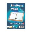 Exacompta Bloc-Pratic Date à gauche - Recambio de calendario - 2019 - día a hoja - 82 x 120 mm - fecha