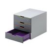 4005546702414-Durable Varicolor Safe - Module de classement 4 tiroirs - multicolore-Angle droit-0
