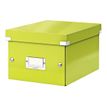 4002432398096-Leitz Click & Store - Boîte de rangement A5 - vert métallisé-Angle droit-0