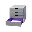 4005546702414-Durable Varicolor Safe - Module de classement 4 tiroirs - multicolore-Angle droit-2
