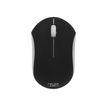 T'nB RUBBY - Ratón - ergonómico - óptico - 3 botones - inalámbrico - 2.4 GHz - receptor inalámbrico USB - negro, plata