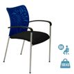 MT MTGA-3157 - Silla - reposabrazos - plástico, aluminio, tejido - azul