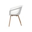 MT ONNENA - Silla - reposabrazos - madera, polipropileno - blanco