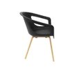3700339883202-Chaise ONENNA - pieds bois - accoudoirs intégrés - coque noire-P_400000344_1-0