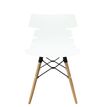 MT PW030 - Silla - metal, madera, polipropileno - blanco