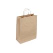 24 Sacs cadeau kraft - poignées torsadées - 54 cm x 15 cm x 49 cm - brun