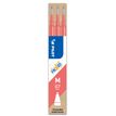 Pilot FriXion Ball - Relleno - no permanente - coral pink - tinta de gel - 0.7 mm - medio (paquete de 3)