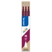 Pilot FriXion Ball - Relleno - no permanente - wine red - tinta de gel termosensible - 0.7 mm - medio (paquete de 3)