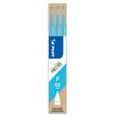 Pilot FriXion Ball - Relleno - no permanente - azul claro - 0.5 mm - fino (paquete de 3)