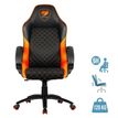 COUGAR Fusion - Silla - reposabrazos - inclinación - giratorio - metal, piel PVC