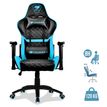COUGAR Armor One Sky Blue - Silla - parte trasera alta - reposabrazos - forma de T - inclinación - giratorio - acero, piel PVC - celeste