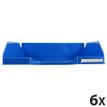 Exacompta Classic COMBO 2 - Bandeja carta - para A4 - azul hielo brillante (paquete de 6)