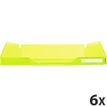 Exacompta Classic Linicolor COMBO MIDI - Bandeja carta - para A4 Plus - glossy transparent apple green (paquete de 6)