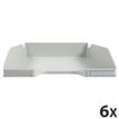 Exacompta Classic Office COMBO 2 - Bandeja carta - para A4 - stone grey (paquete de 6)