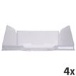 Exacompta Classic COMBO Maxi - Bandeja carta - para A4 Plus - cristal (paquete de 4)