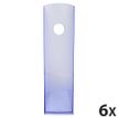 Exacompta MAG-CUBE Linicolor - Archivo de caja - ancho de la espina: 82 mm - para A4 Plus - translucent glossy blue (paquete de 6)