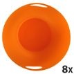 Exacompta ECOBIN Classic - Cesto de basura - 15 L - asas - polipropileno (PP) - naranja translúcido