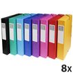 Exacompta Exabox - Archivo de caja - ancho de la espina: 60 mm - para A4 - capacidad: 500 hojas - mottled colors, assorted (paquete de 8)