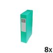 Exacompta Exabox - Archivo de caja - ancho de la espina: 60 mm - para A4 - capacidad: 500 hojas - verde moteado (paquete de 8)