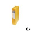 Exacompta Exabox - Archivo de caja - ancho de la espina: 60 mm - para A4 - capacidad: 500 hojas - amarillo moteado (paquete de 8)