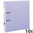 Exacompta Prem'Touch - Archivaor de anillas - ancho de la espina: 50 mm - para A4 Maxi - capacidad: 460 hojas - lila (paquete de 10)