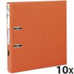 Exacompta Prem'Touch - Archivaor de anillas - ancho de la espina: 50 mm - para A4 Maxi - capacidad: 460 hojas - naranja (paquete de 10)