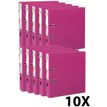 Exacompta Prem'Touch - Archivaor de anillas - ancho de la espina: 80 mm - para A4 Maxi - capacidad: 760 hojas - frambuesa (paquete de 10)
