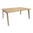 Burocean Woody Manager - Escritorio - rectangular - roble claro - carbón base