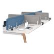Burocean - Desk acoustic panel - blue heather