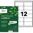Avery - Papel reciclado - adhesivo permanente - blanco - 99.1 x 42.3 mm 1200 etiqueta(s) (100 hoja(s) x 12) etiquetas de direcciones