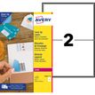 Avery Cover Up - Adhesivo - blanco - 199.6 x 143.5 mm 50 etiqueta(s) (25 hoja(s) x 2) etiquetas