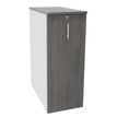 Burocean Tower - Unidad de almacenamiento - 3 baldas - melamine coated particle board - blanco perla, roble gris