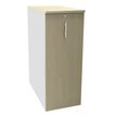 Burocean - Unidad de almacenamiento - 3 baldas - melamine coated particle board - arce, blanco perla