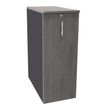 Burocean Tower - Unidad de almacenamiento - 3 baldas - melamine coated particle board - antracita, roble gris