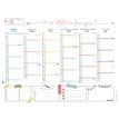 Oberthur Fluo - Calendario - montaje en pared - 2019 - 7 meses en página - 270 x 210 mm - fecha